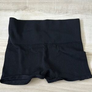 Black Ribbed Women's Shorts Colsie